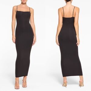 slim fit dress slacks LO+JAYNE Women's The Everything Slip Dress - Black